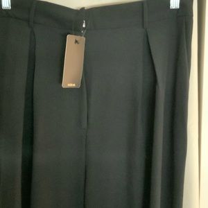 Black pants with ankle tie